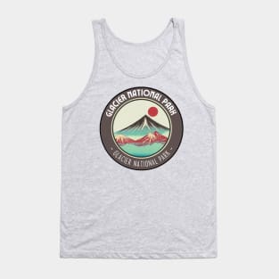 Beauty of Glacier National Park in Japanese Vibes Tank Top